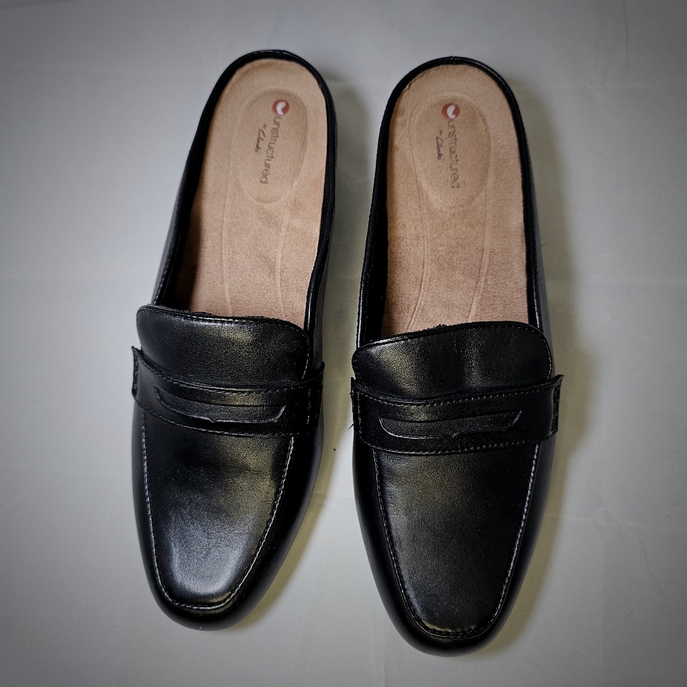 Unstructured By Clarks Slip On Mules - image 8